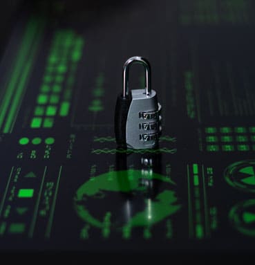 Padlock representing cybersecurity protection